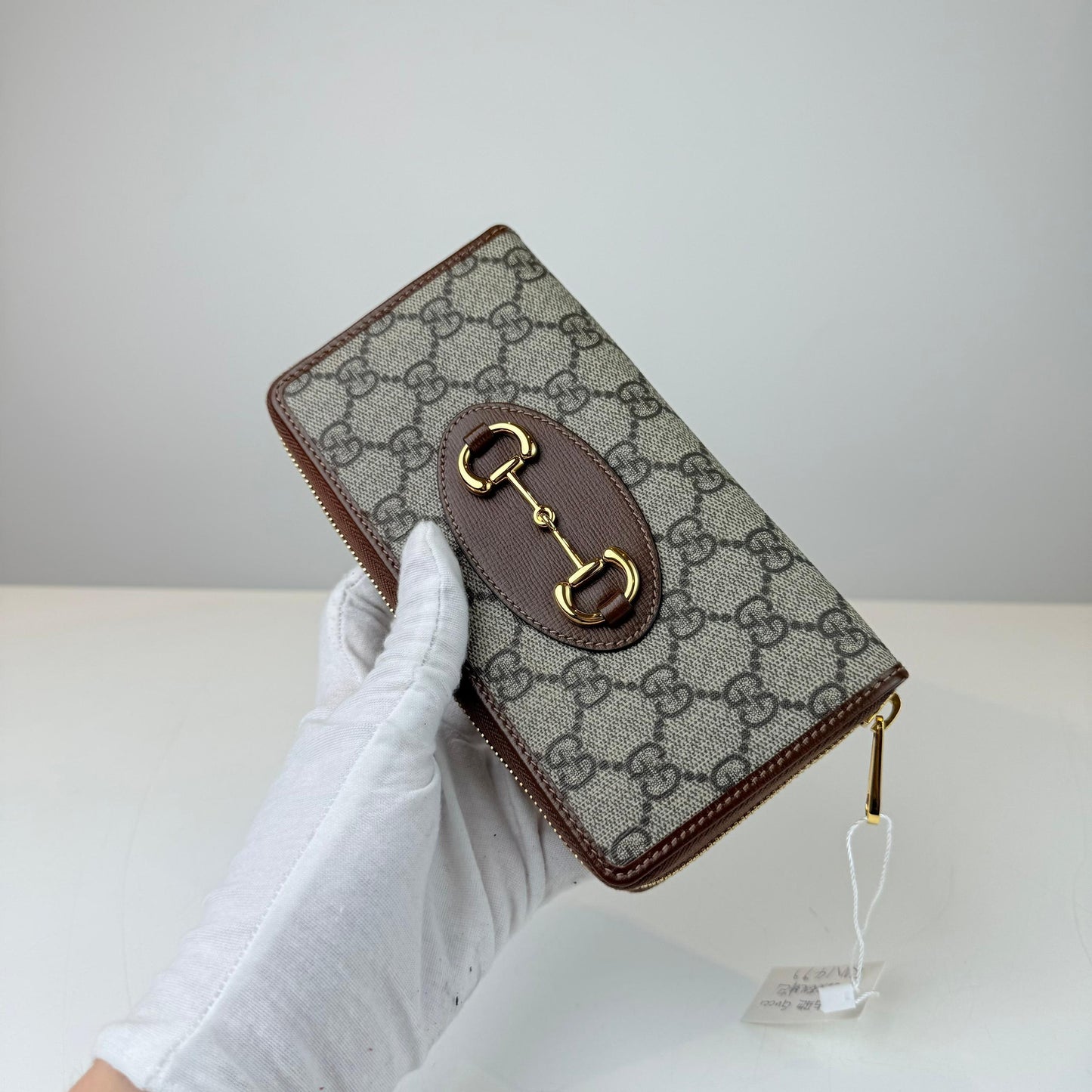 Gucci Horsebit 1955 GG Monogram Leather Wallet