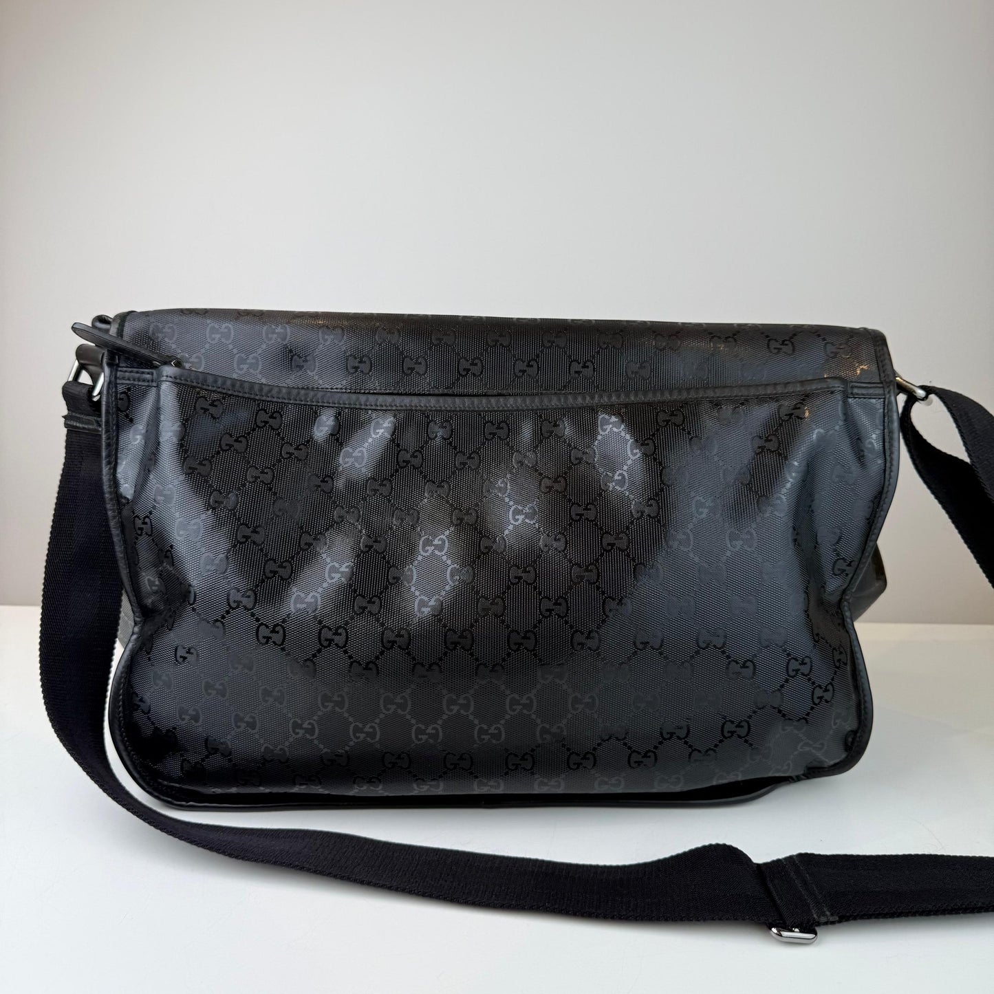 Gucci Imprime Monogram Flap Messenger Bag