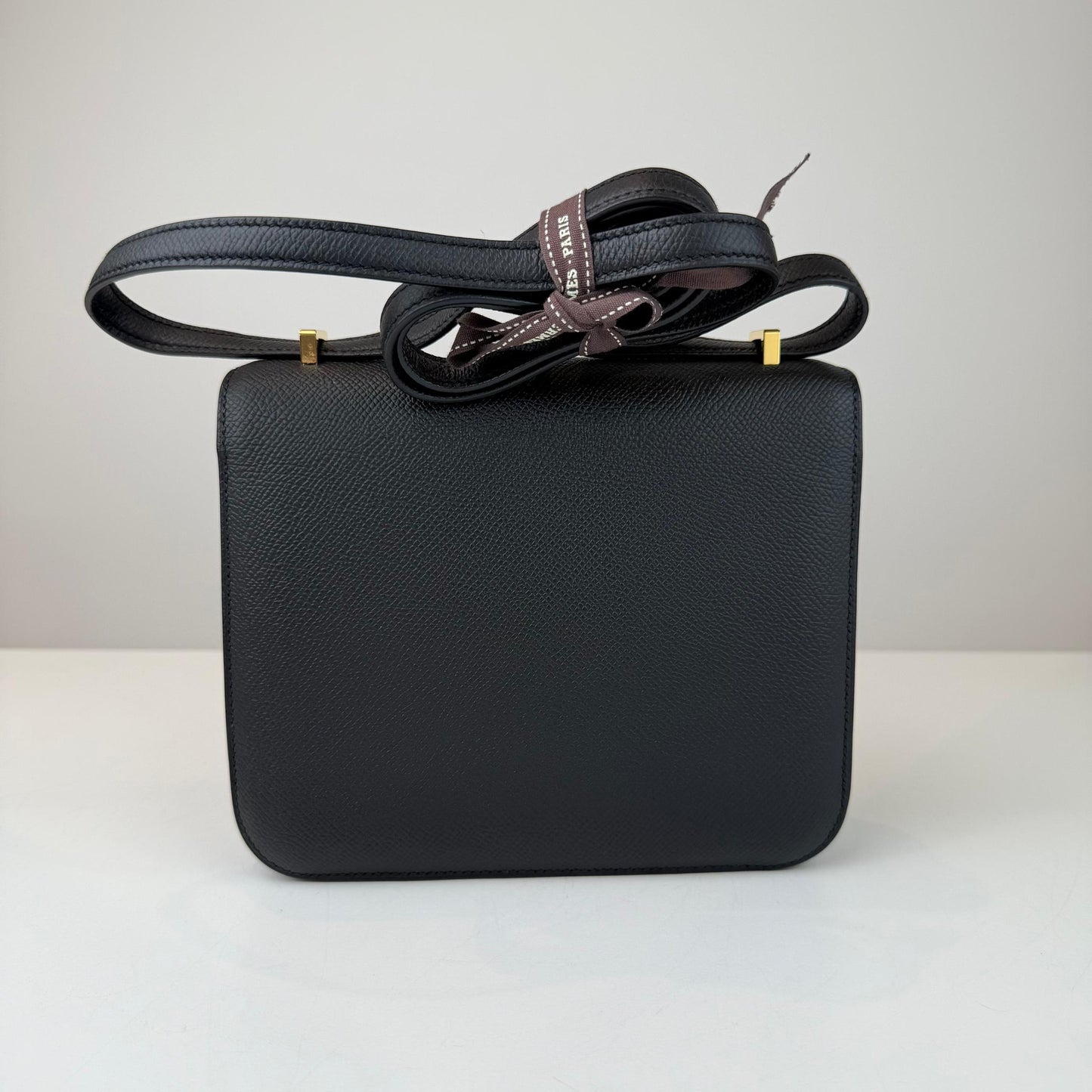 Hermes Constance 18 Black Epsom with Gold Hardware