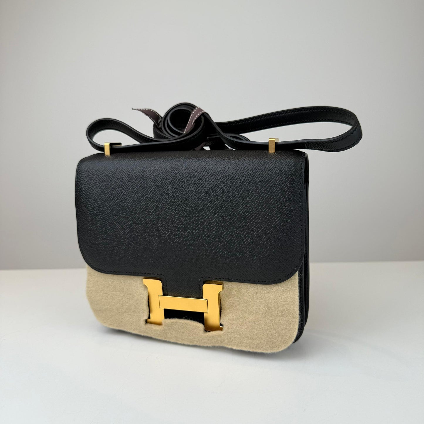 Hermes Constance 18 Black Epsom with Gold Hardware