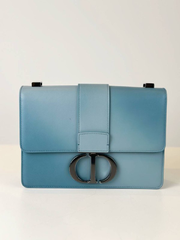 CHRISTIAN DIOR 30 MONTAIGNE MEDIUM CALFSKIN GRADIENT BLUE BAG