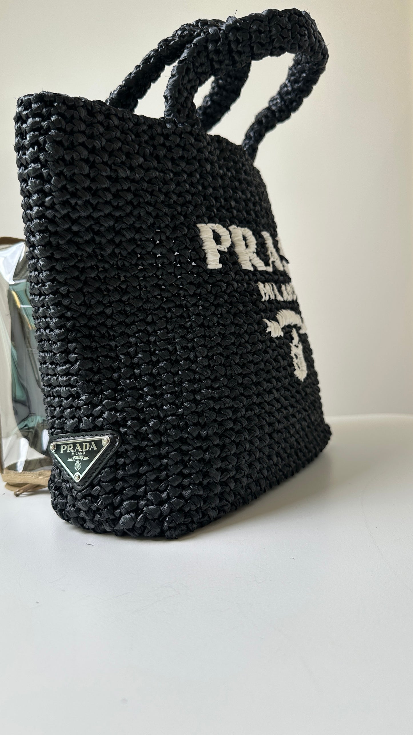 Prada Woven Tote Bag