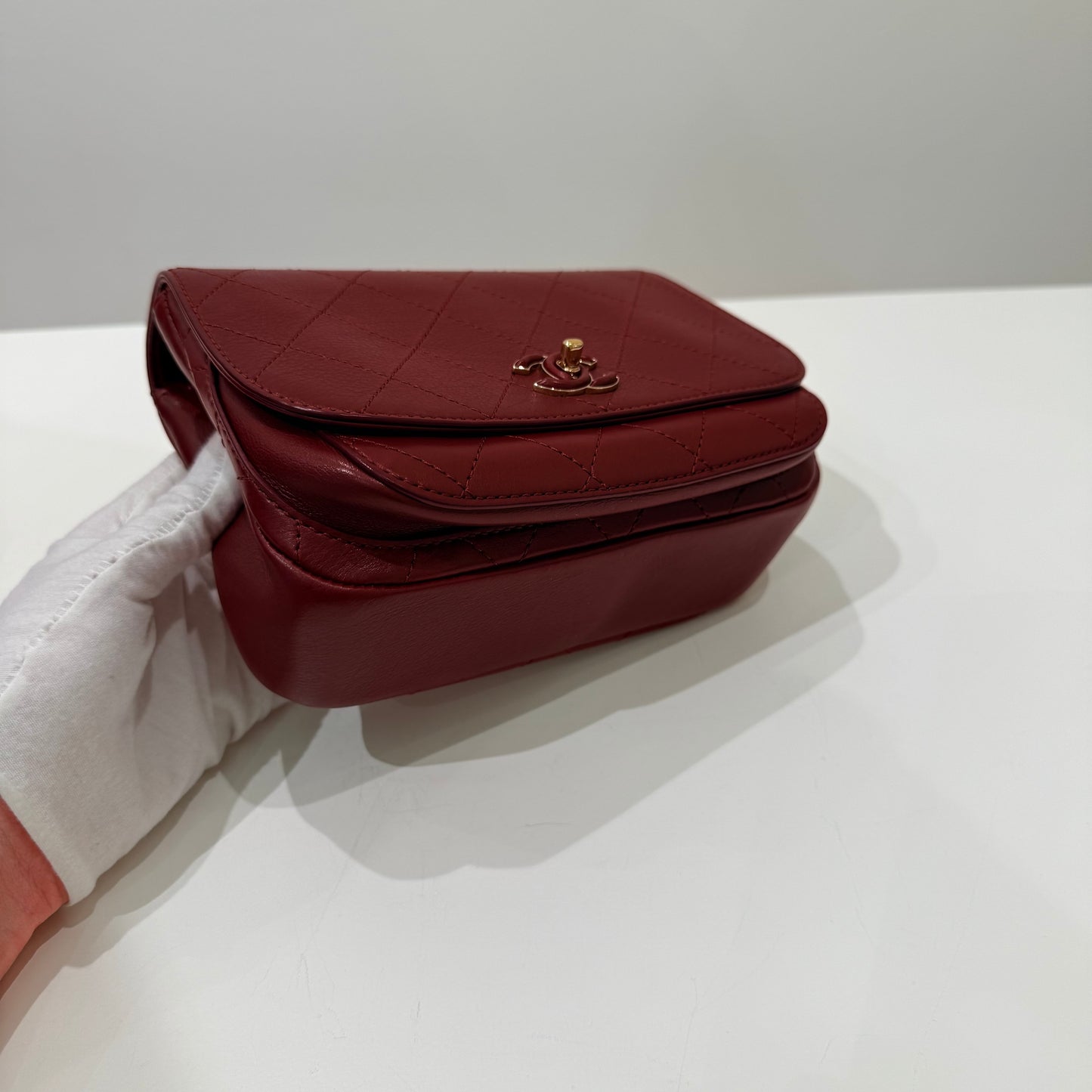 Chanel Flap Bag 19B Enamel Buckle Messenger Bag
