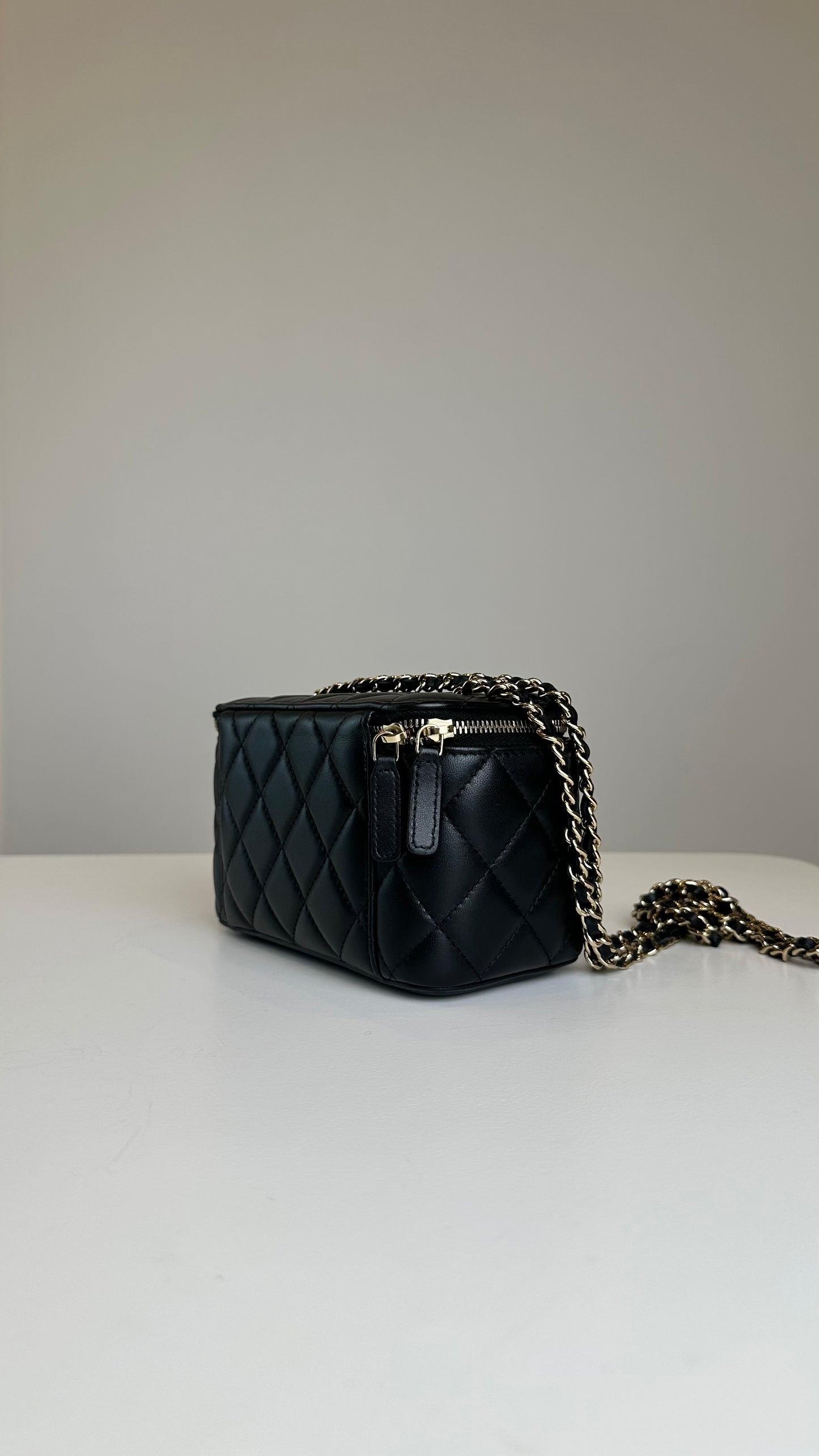 Chanel Lambskin Vanity Case Small Size