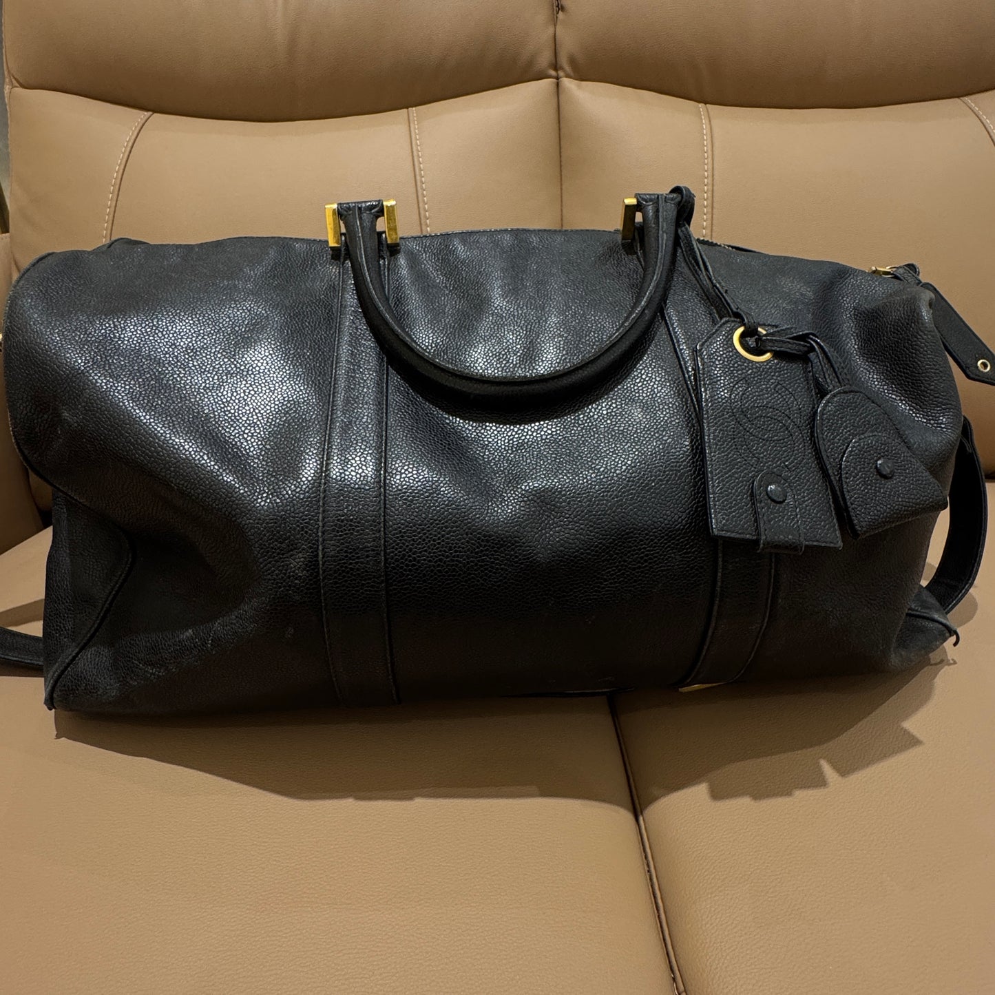 Chanel Black Duffel Bag Large Size