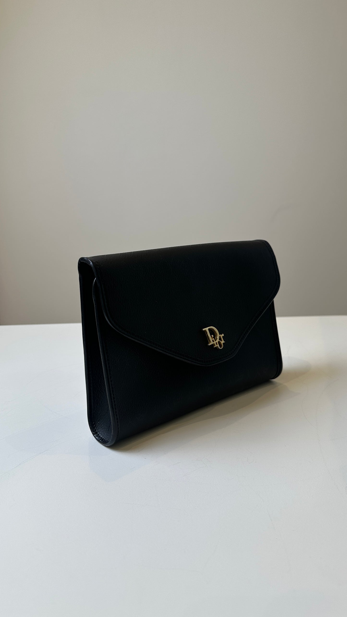 Dior Black & Gold Chain strap bag