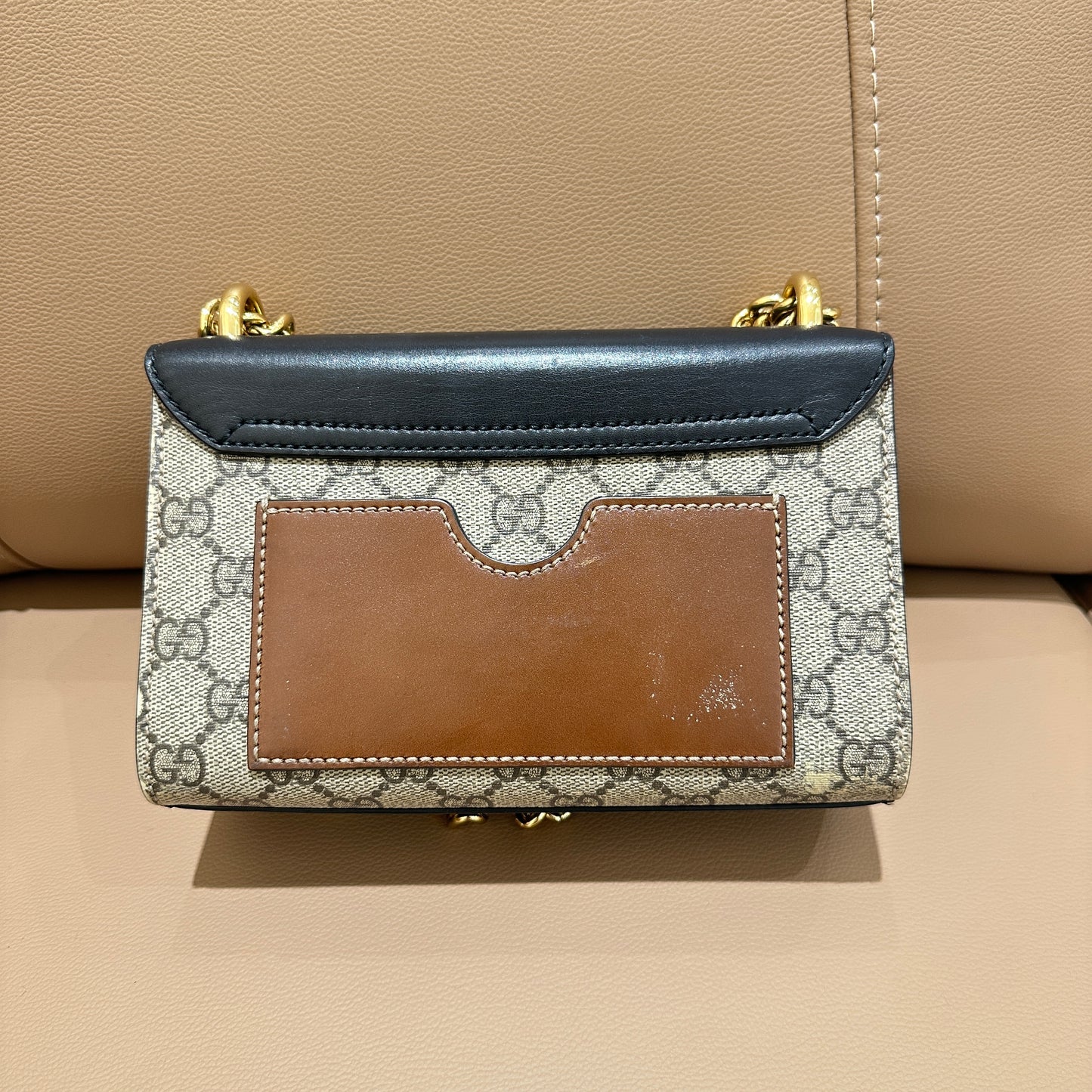 Gucci Black & Gold Padlock Small Size