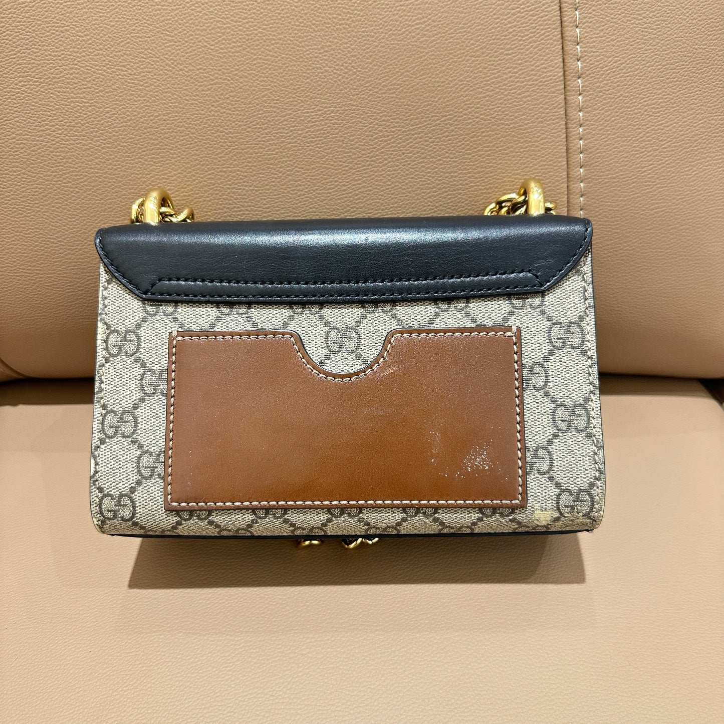 Gucci Black & Gold Padlock Small Size