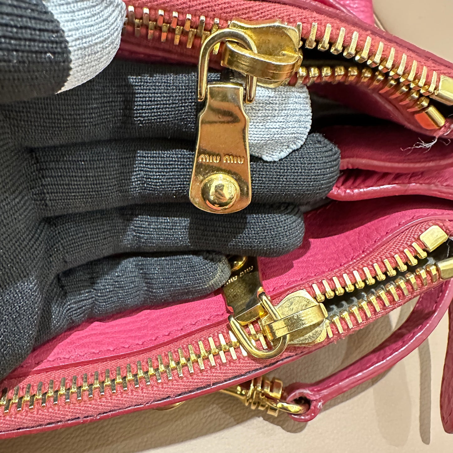 MiuMiu Rose Red Tote Bag