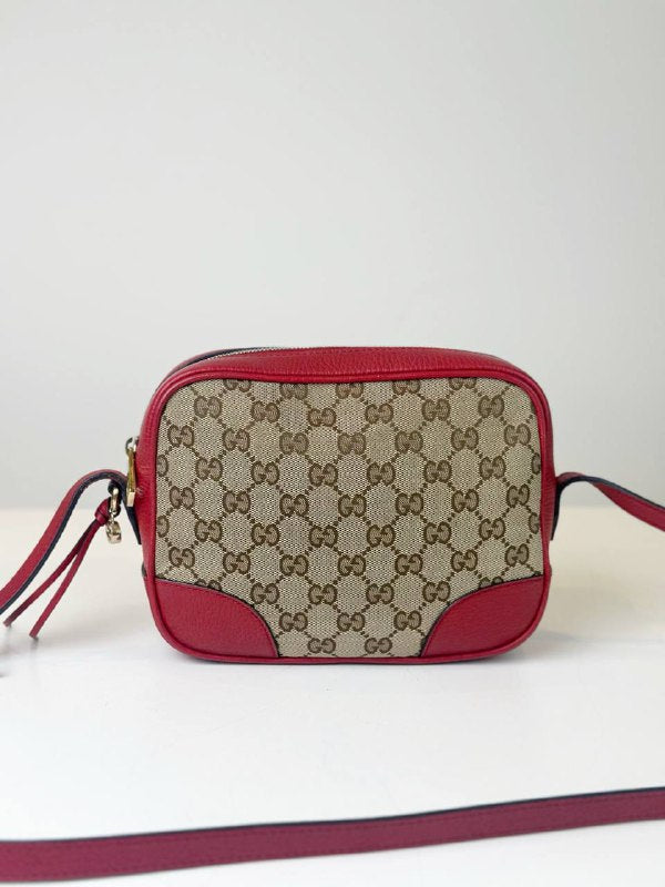 GUCCI BREE RED LEATHER CROSSBODY BAG