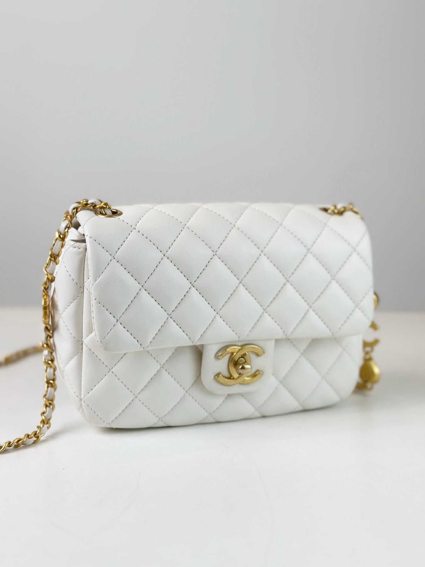 CHANEL QUILTED CAVIAR SMALL FLAP CROSSBODY BAG