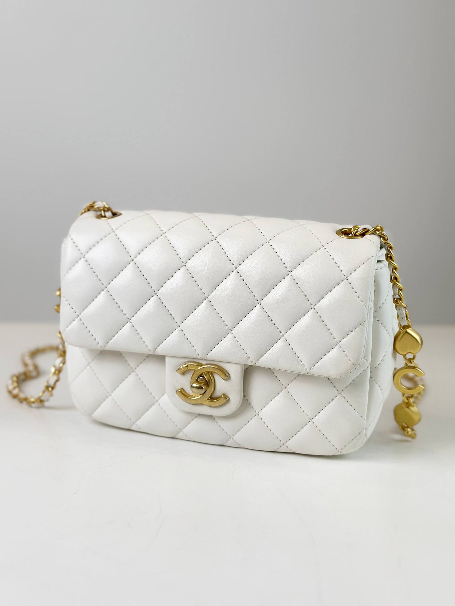 CHANEL QUILTED CAVIAR SMALL FLAP CROSSBODY BAG