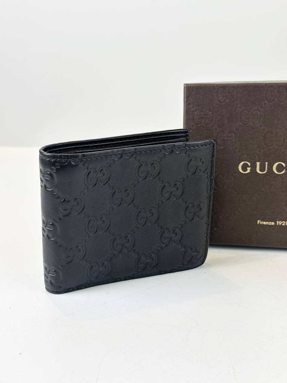 GUCCI DARK BROWN BI-FOLD WALLET