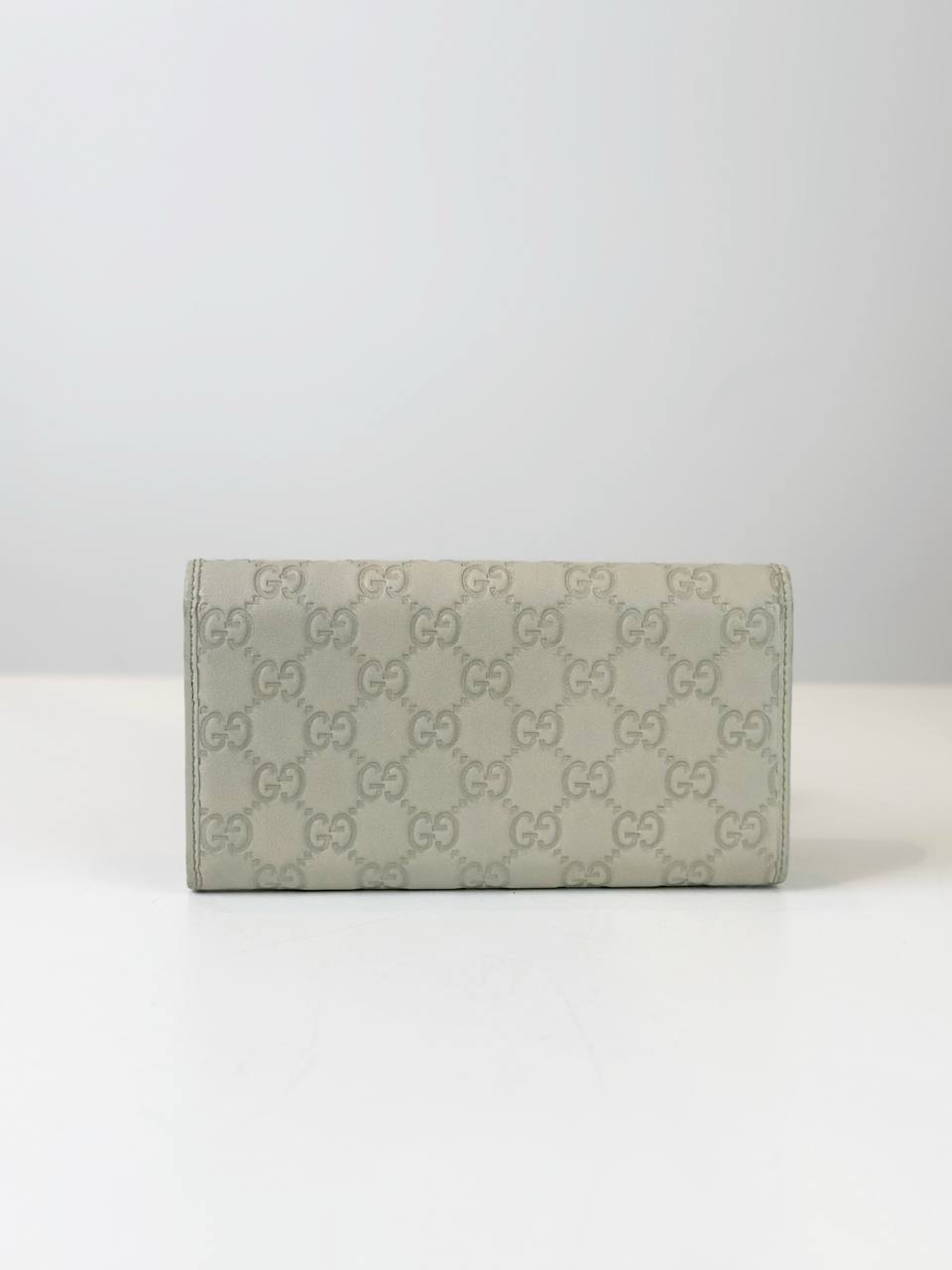 GUCCI RIBBON WHITE LONG WALLET