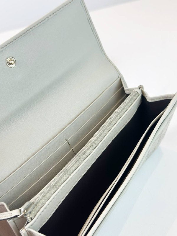 GUCCI RIBBON WHITE LONG WALLET
