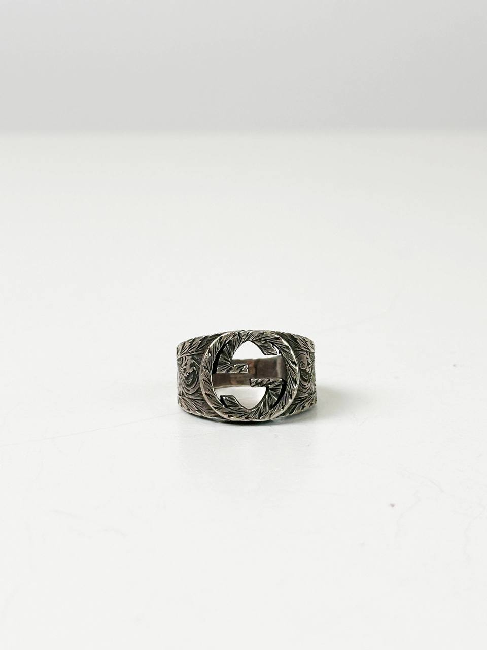 GUCCI INTERLOCKING G ARABESQUE RING
