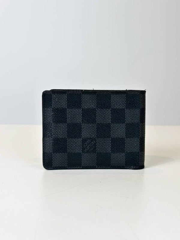 LOUIS VUITTON DAMIER GRAPHITE MULTIPLE BLACK WALLET