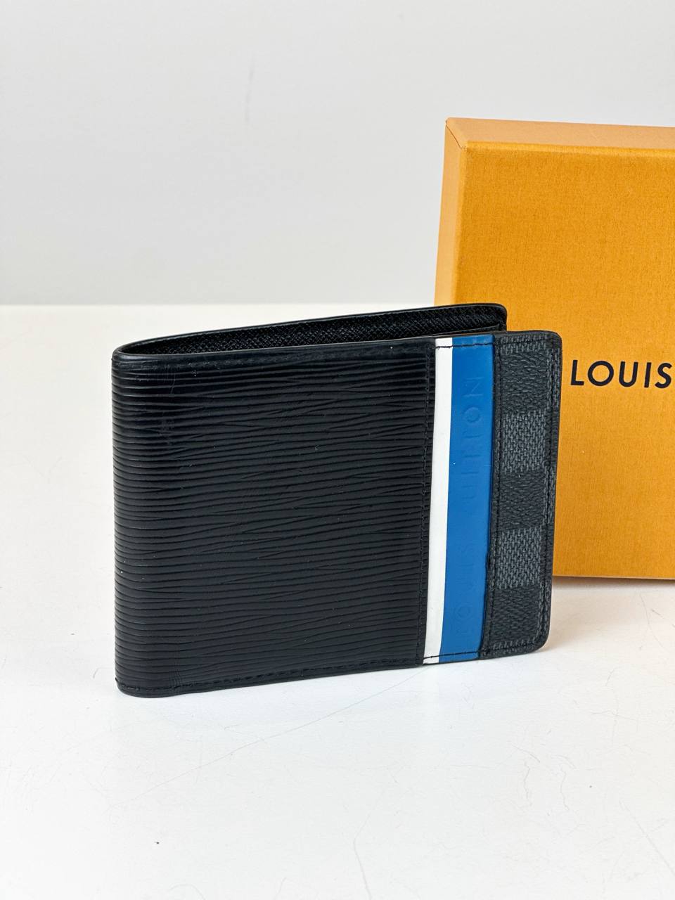 LOUIS VUITTON DAMIER GRAPHITE EPI LEATHER BIFOLD MULTIPLE WALLET FULL SET