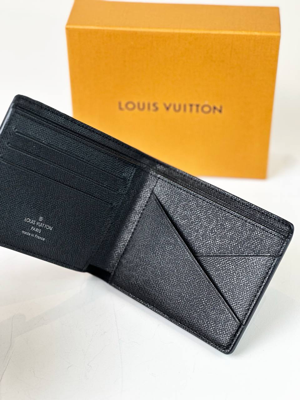 LOUIS VUITTON DAMIER GRAPHITE EPI LEATHER BIFOLD MULTIPLE WALLET FULL SET