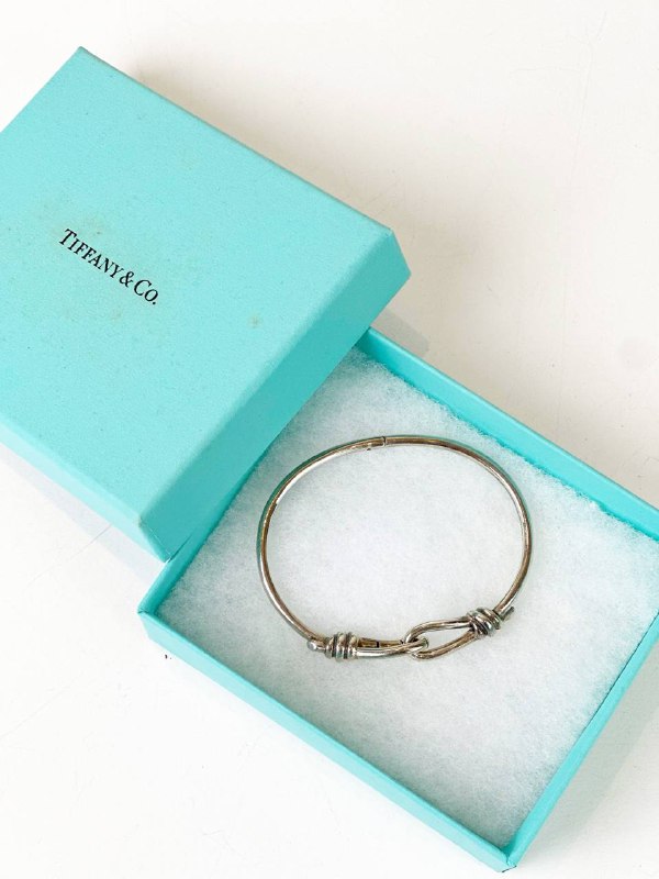 TIFFANY & CO. PALOMA PICASSO KNOT HINGED SILVER BRACELET