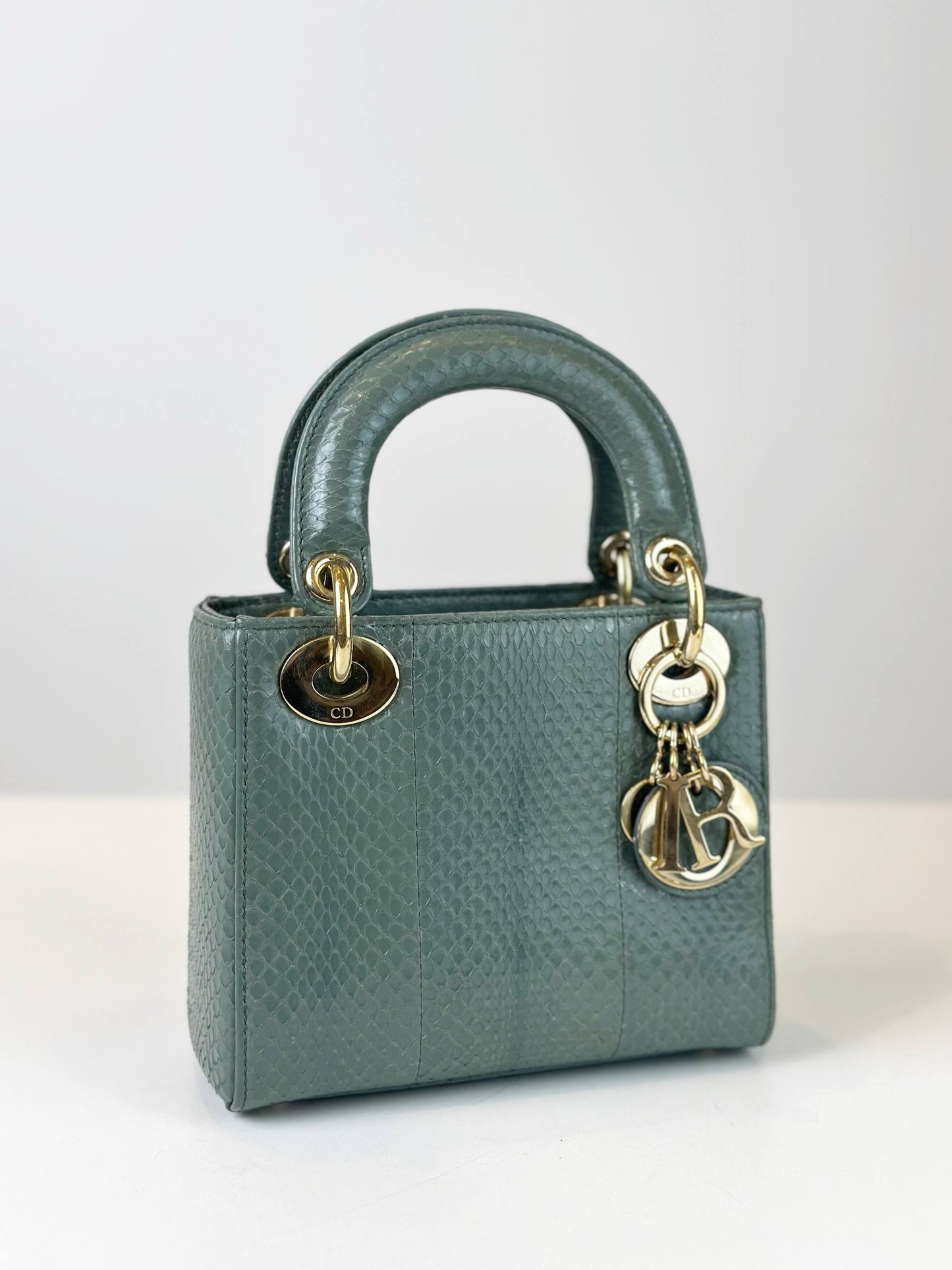 Dior Lady Dior Python Bag Mini Size