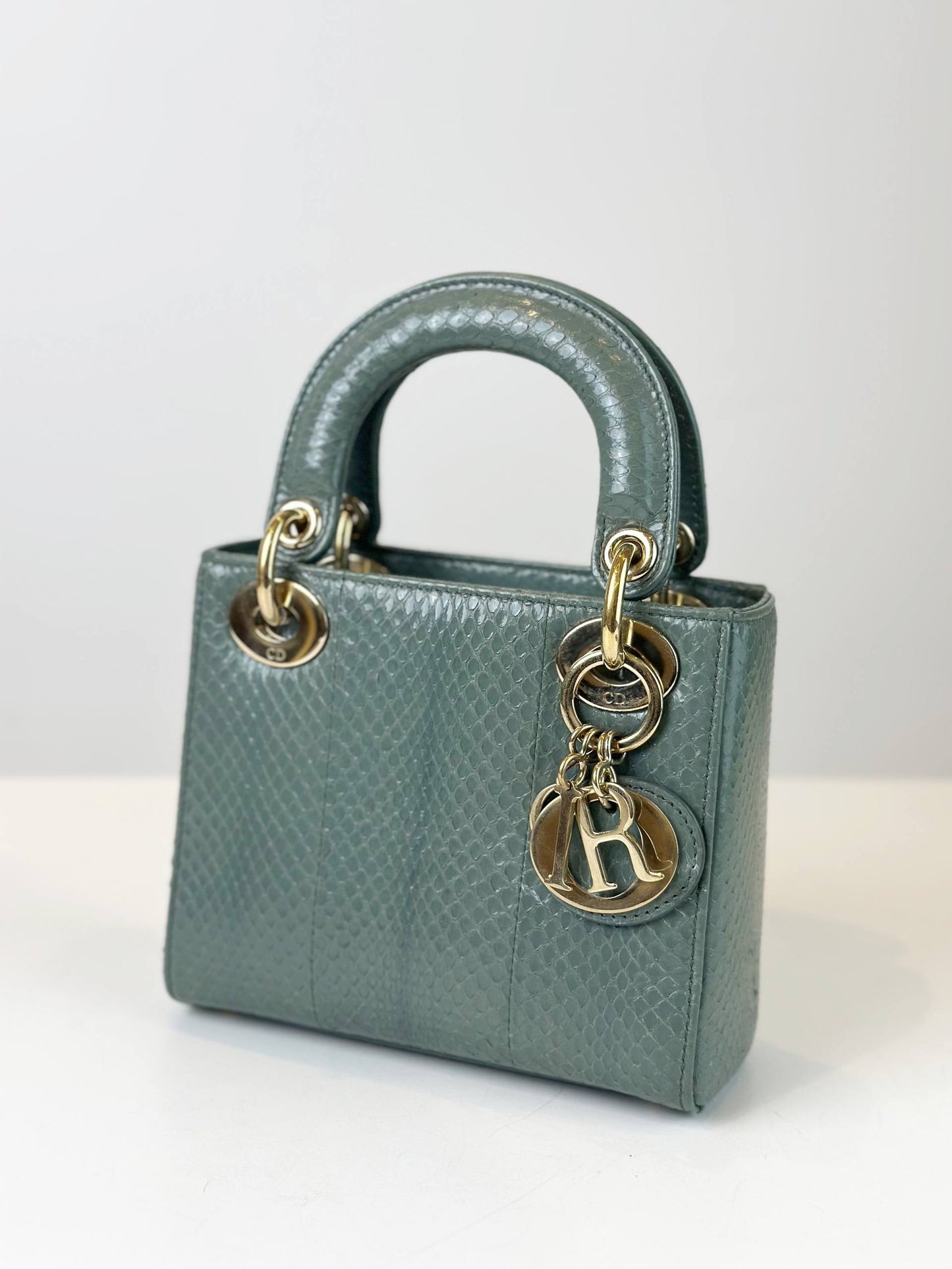 Dior Lady Dior Python Bag Mini Size