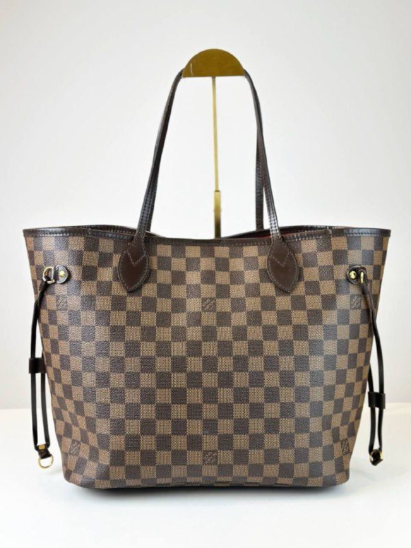 LOUIS VUITTON NEVERFULL MM DAMIER EBENE TOTE BAG