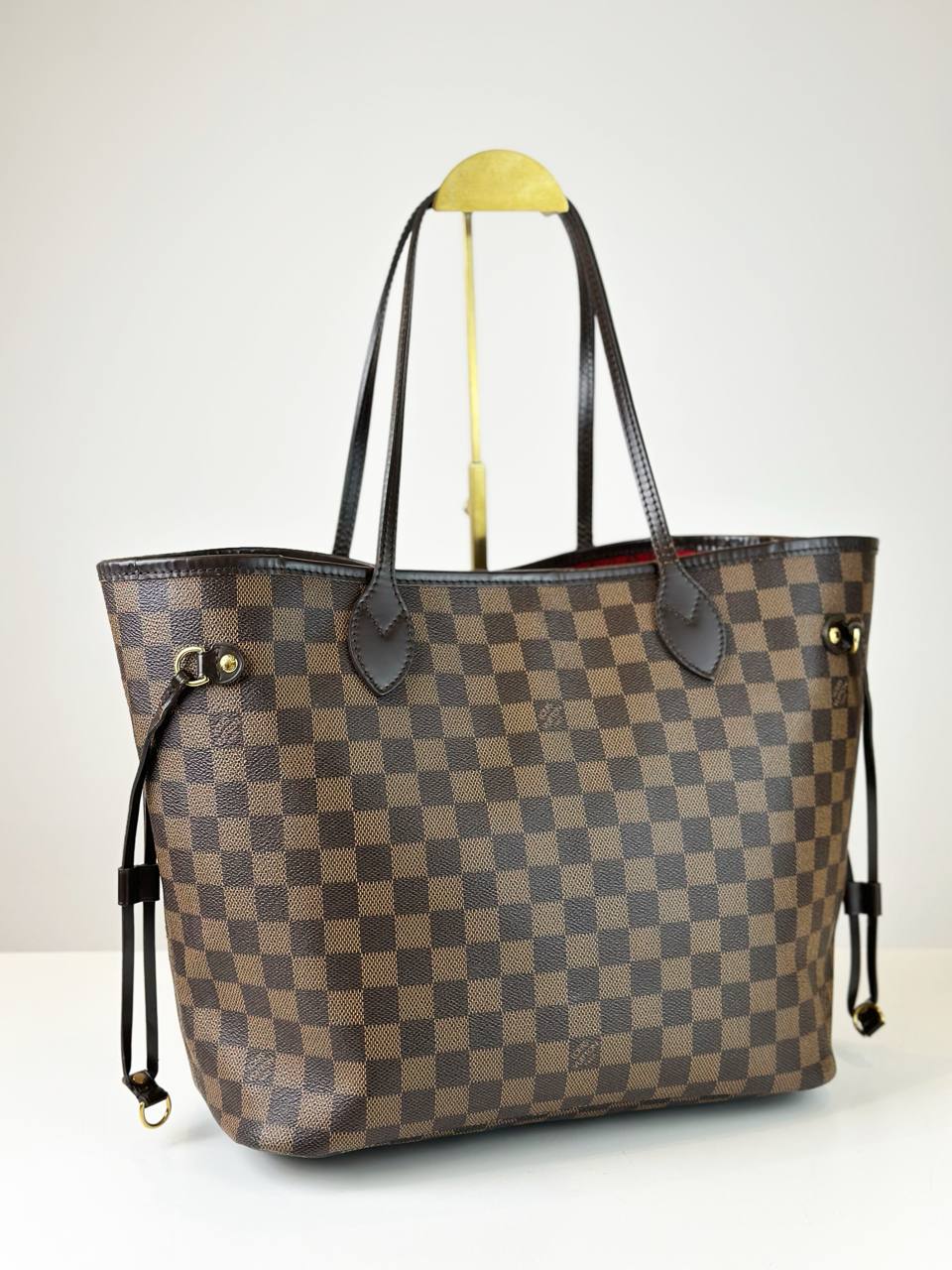 LOUIS VUITTON NEVERFULL MM DAMIER EBENE TOTE BAG