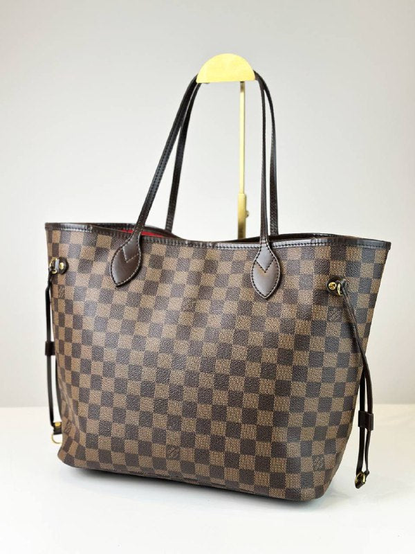 LOUIS VUITTON NEVERFULL MM DAMIER EBENE TOTE BAG