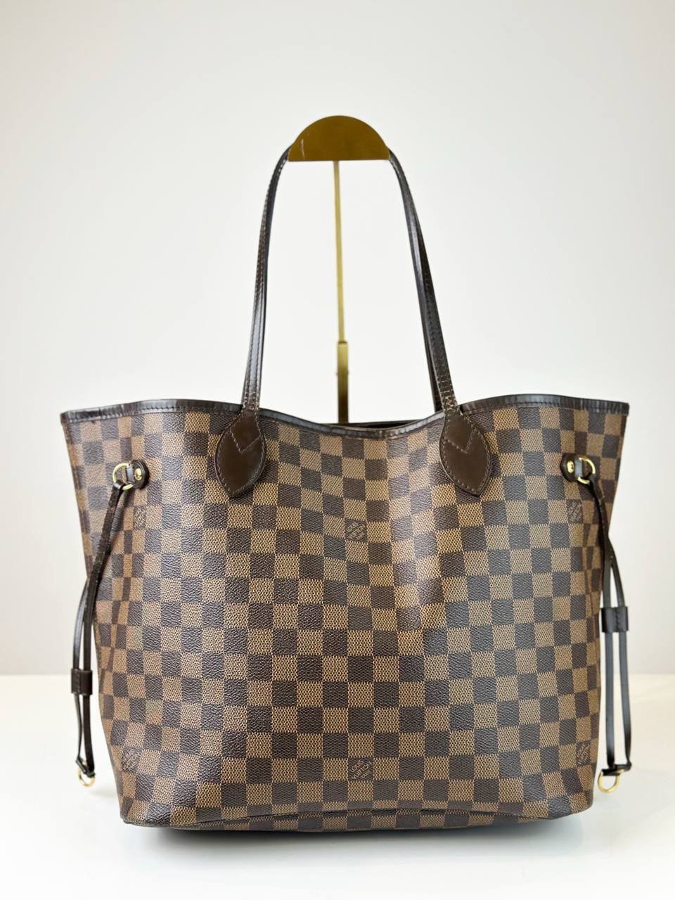 LOUIS VUITTON NEVERFULL MM DAMIER EBENE TOTE BAG