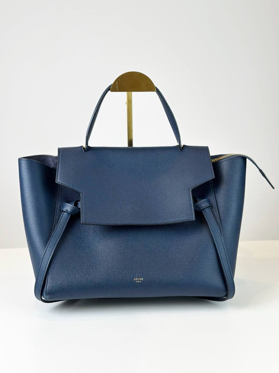 CELINE NAVY BLUE MINI BELT BAG WITH STRAP