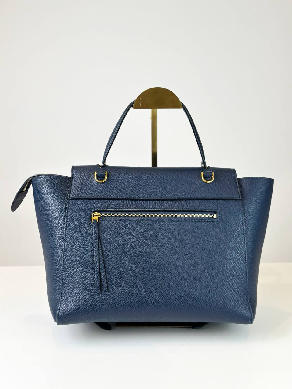 CELINE NAVY BLUE MINI BELT BAG WITH STRAP