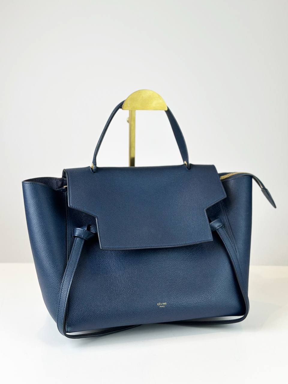 CELINE NAVY BLUE MINI BELT BAG WITH STRAP