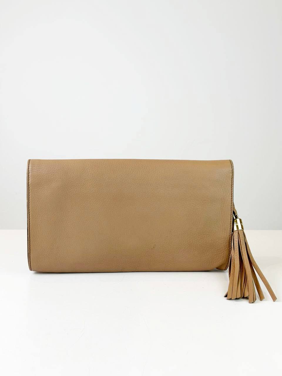 GUCCI POCHETTE SOHO BEIGE CLUTCH