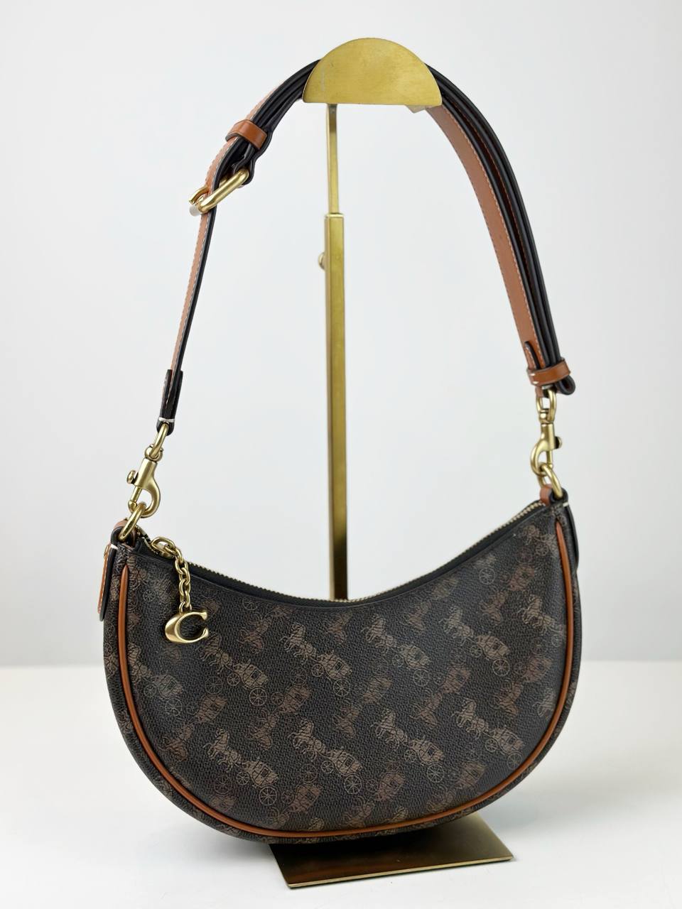 COACH MIRA HORSE AND CARRIAGE PRINT SHOULDER BAG