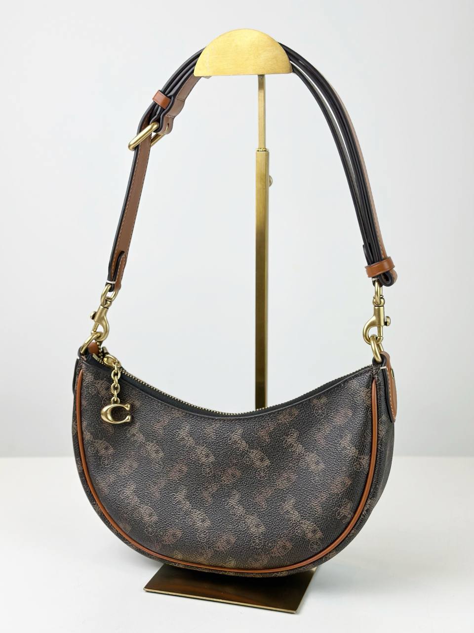 COACH MIRA HORSE AND CARRIAGE PRINT SHOULDER BAG
