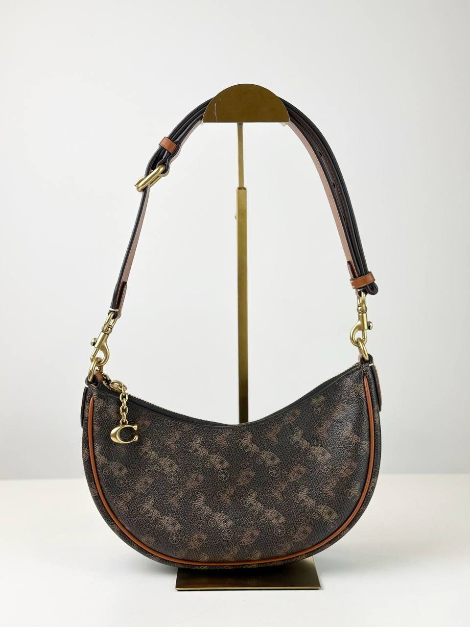 COACH MIRA HORSE AND CARRIAGE PRINT SHOULDER BAG