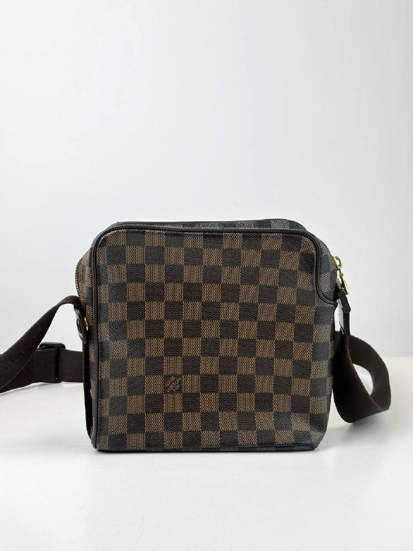 LOUIS VUITTON OLAV PM DAMIER EBENE CROSSBODY BAG