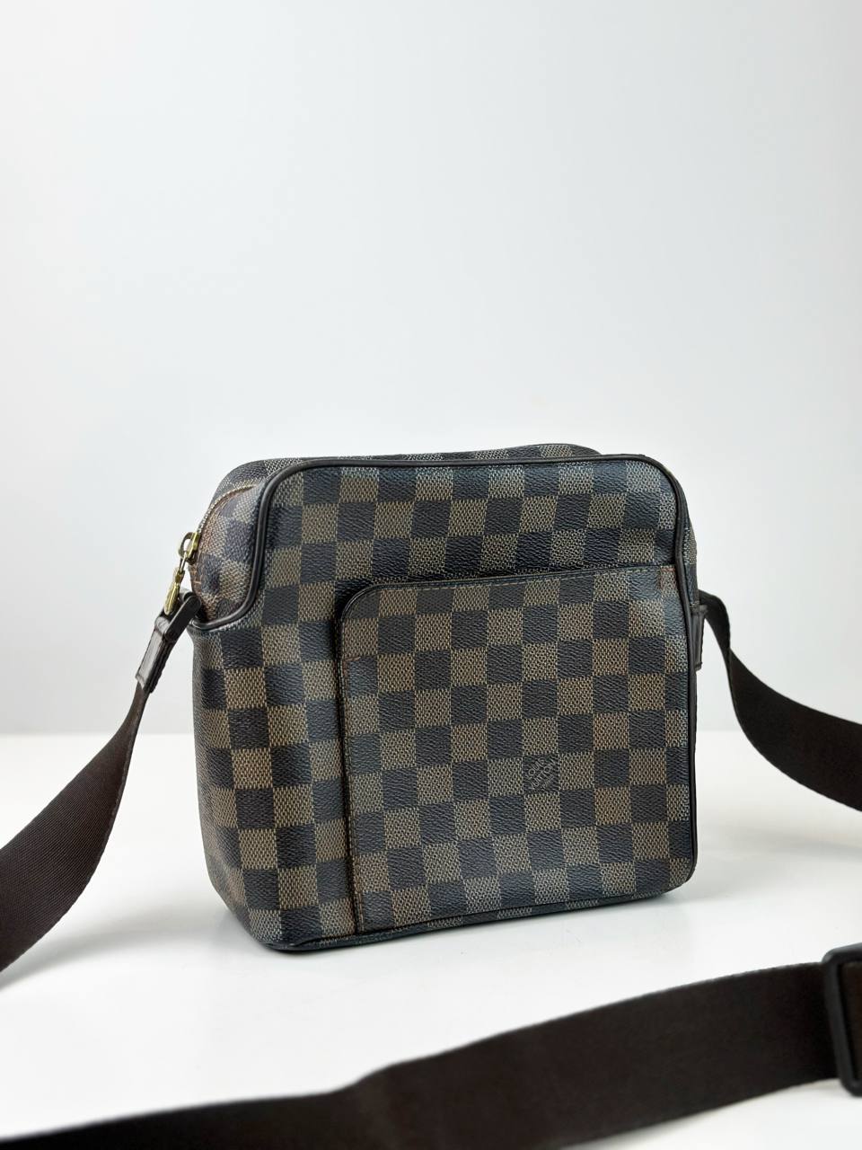 LOUIS VUITTON OLAV PM DAMIER EBENE CROSSBODY BAG