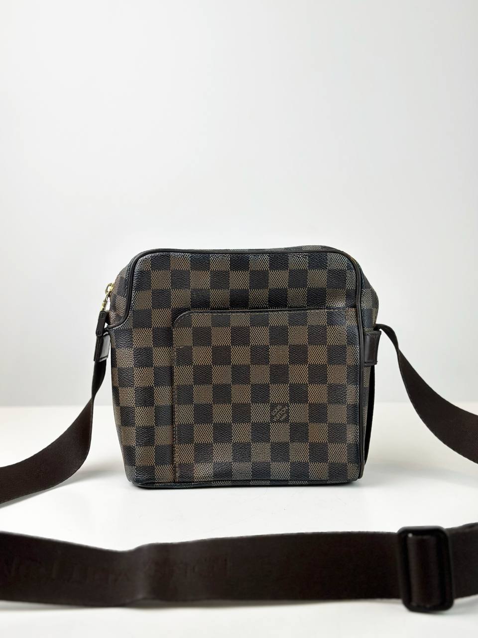 LOUIS VUITTON OLAV PM DAMIER EBENE CROSSBODY BAG