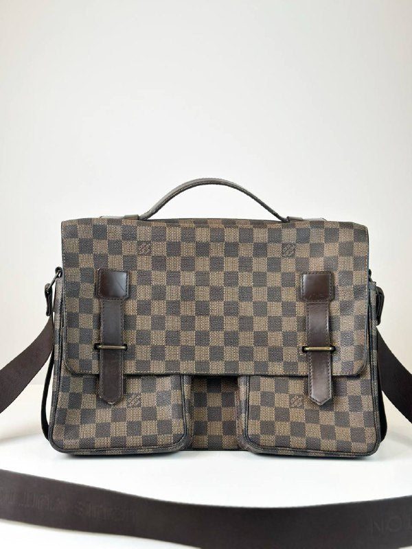 LOUIS VUITTON DAMIER EBENE BROADWAY MESSENGER BAG