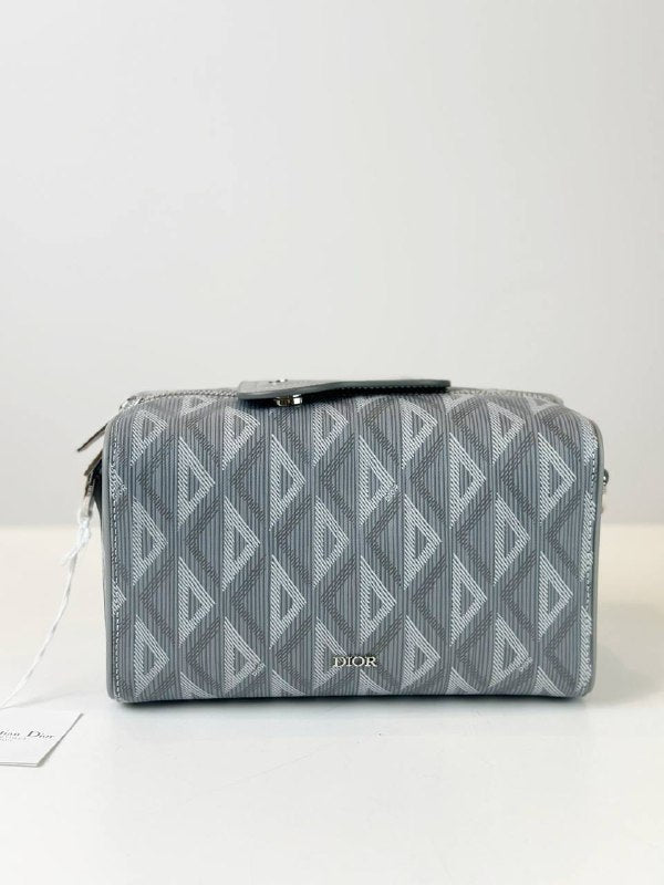 DIOR LINGOT 22 DIAMOND JACQUARD CROSSBODY BAG