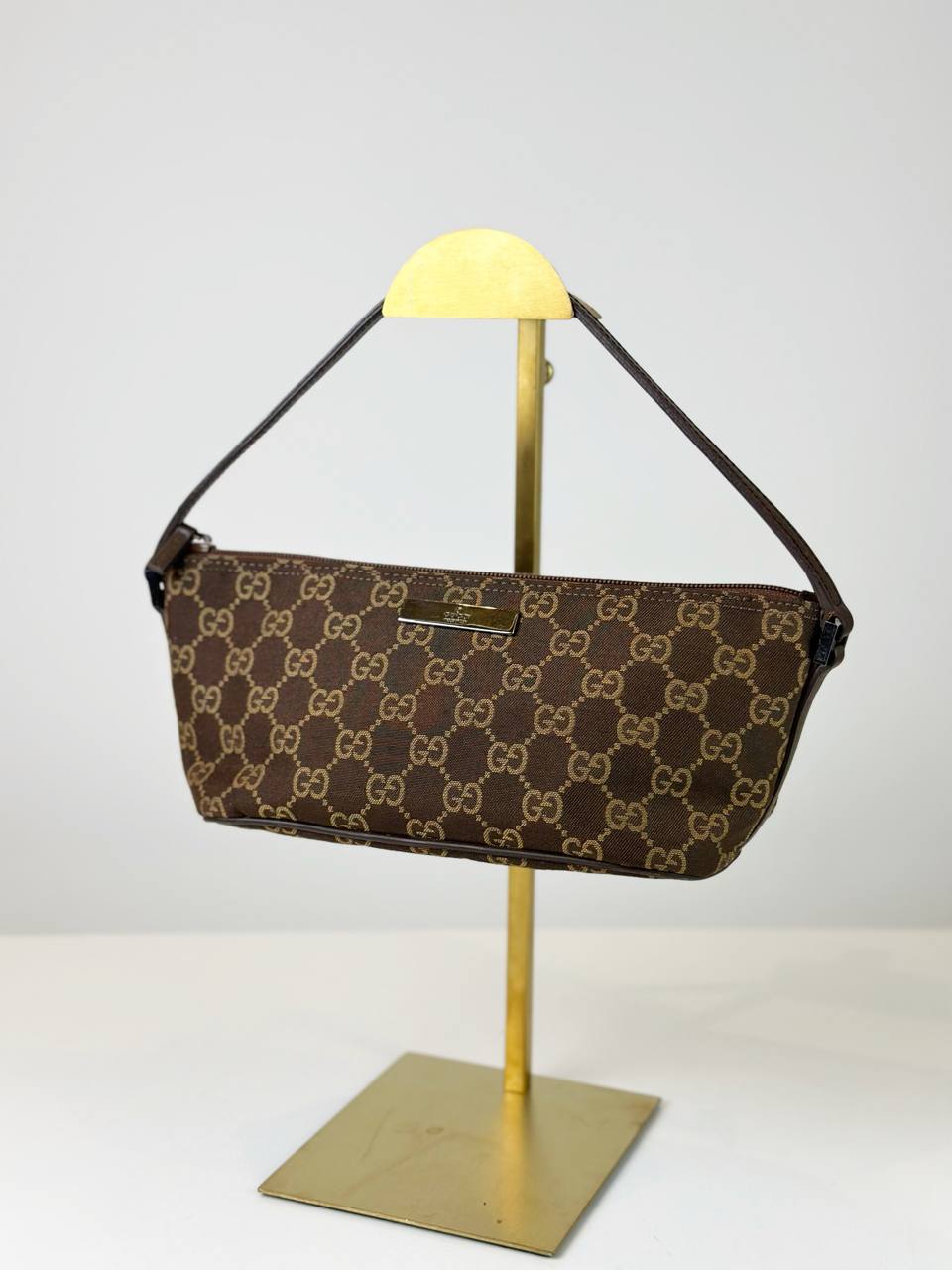 GUCCI GG CANVAS BOAT POCHETTE BAG