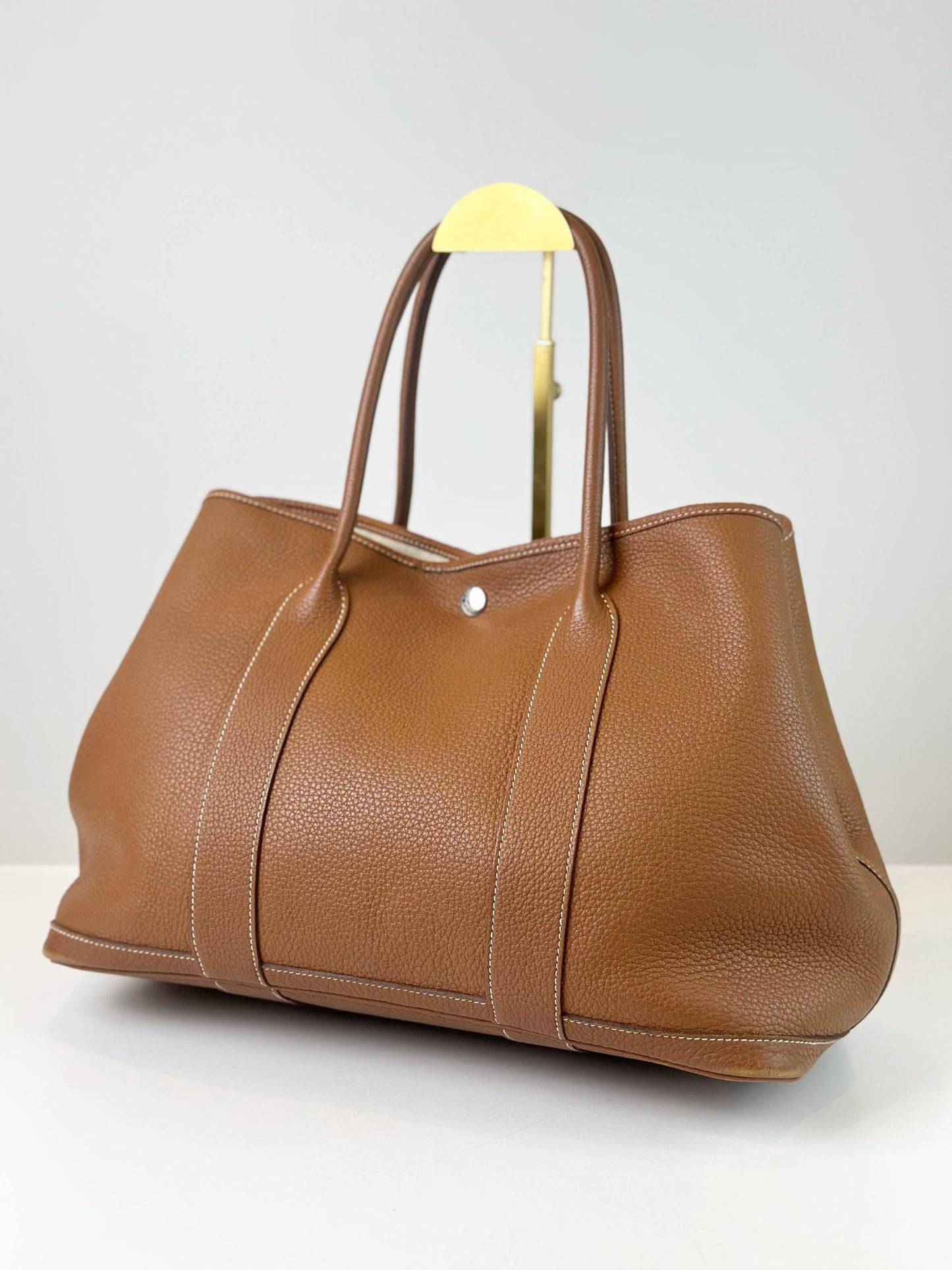 HERMES GARDEN PARTY 36 GOLD NEGONDA HANDBAG