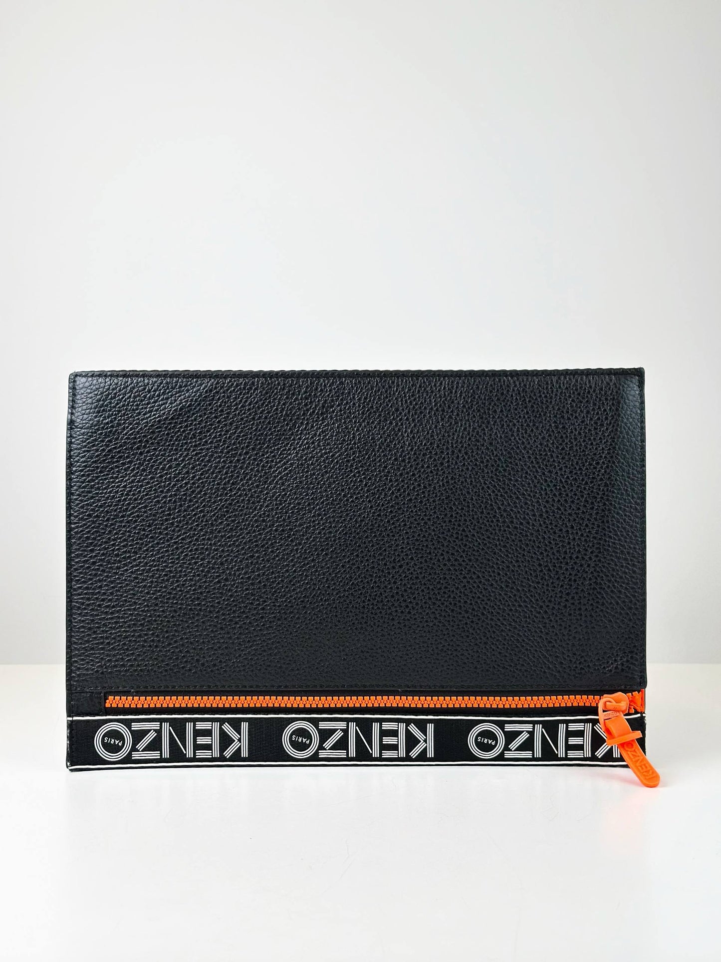 KENZO SPORT BLACK LEATHER CLUTCH