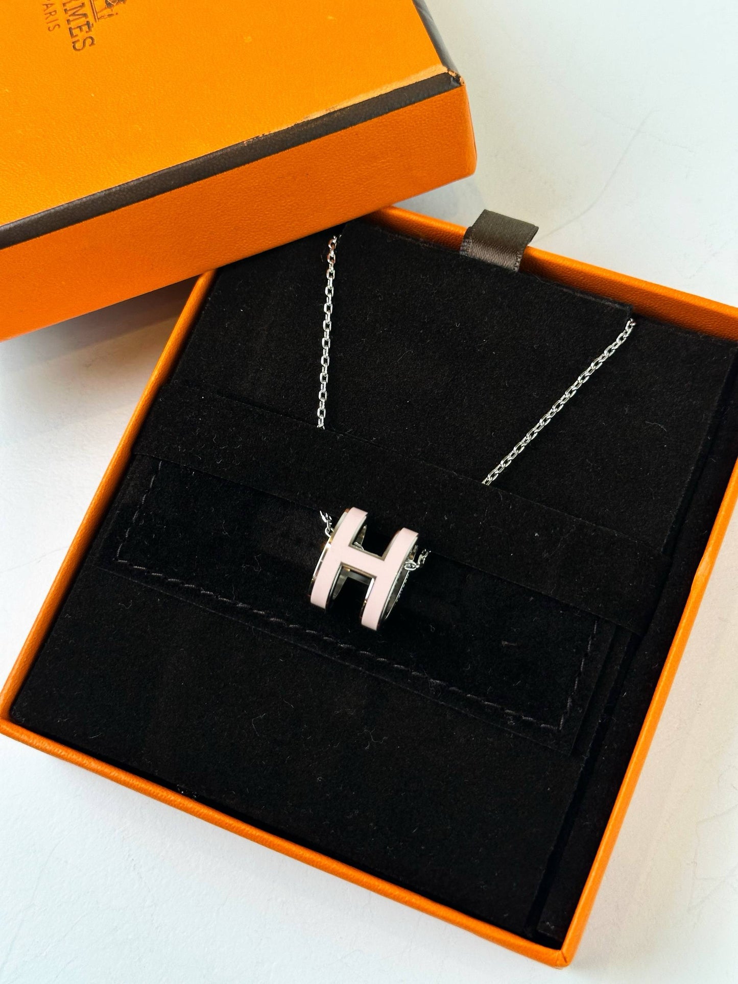 HERMES POP H PINK NECKLACE SHW