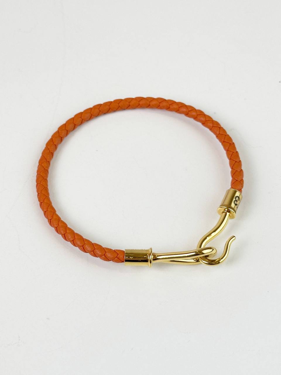 HERMES HOOK H ORANGE BRACELET