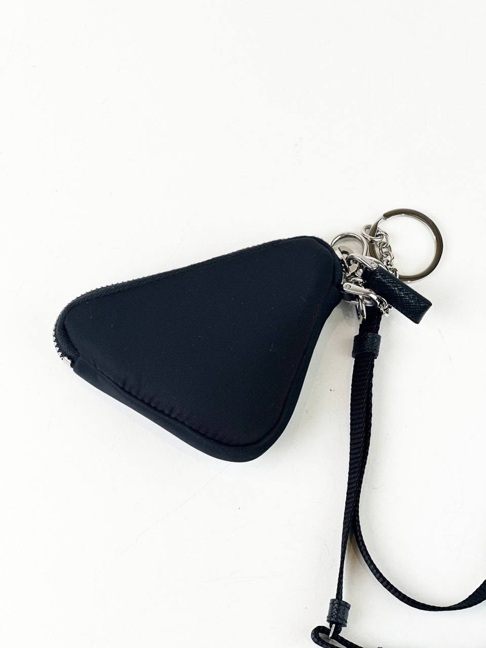 PRADA RE-NYLON BLACK LOGO POUCH