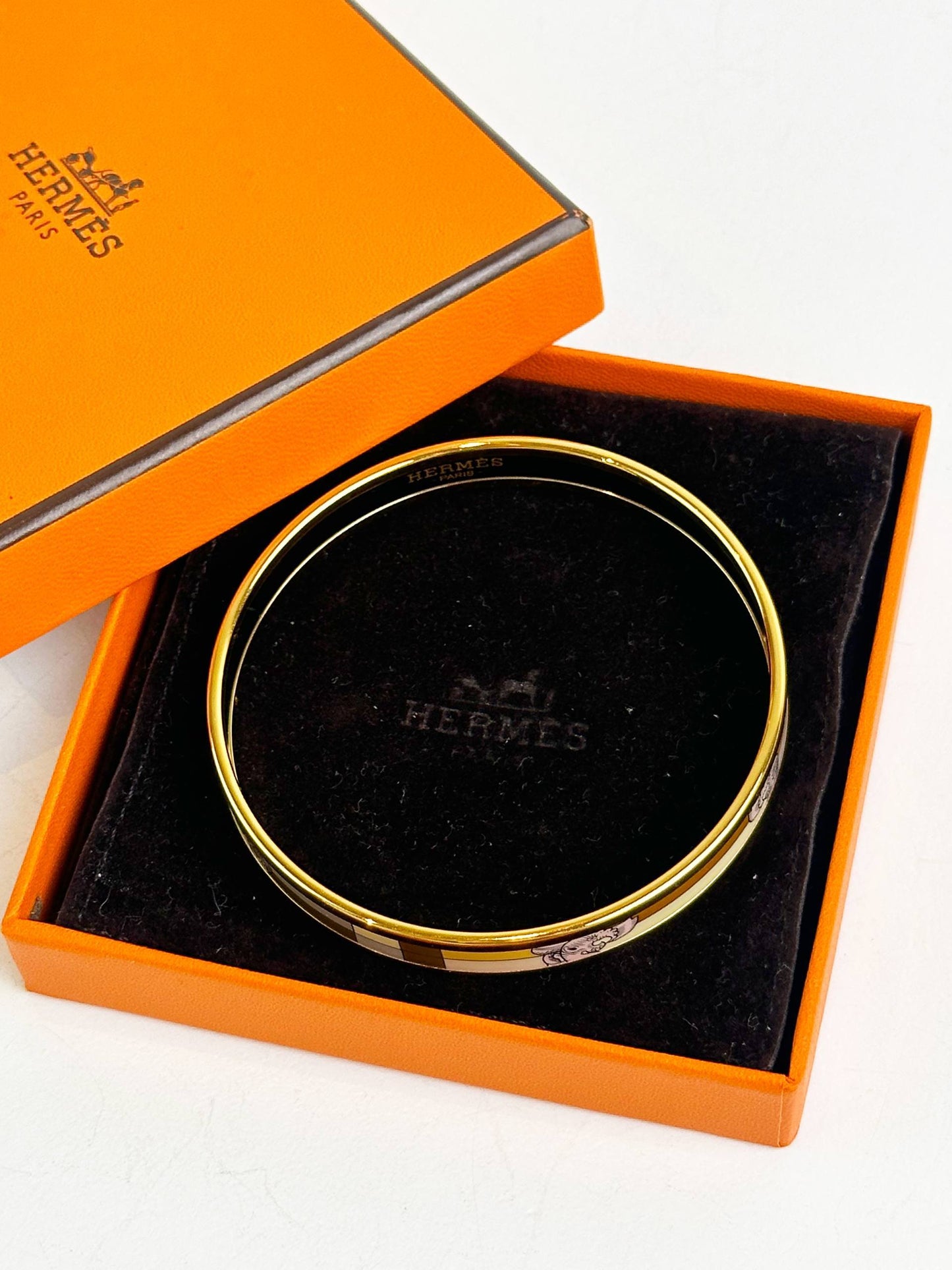 HERMES ENAMEL BANGLE