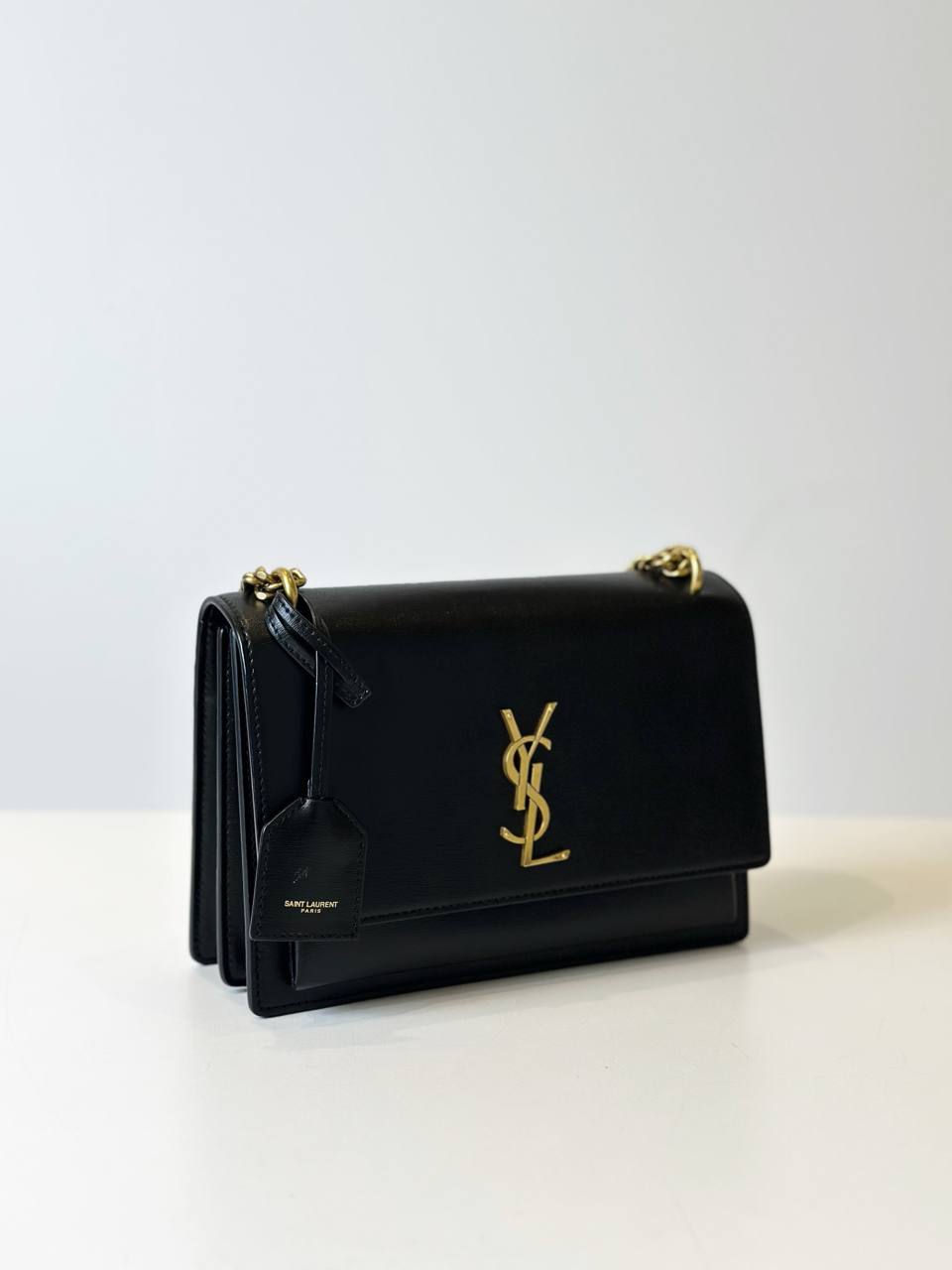 YSL Black & Gold Kate bag Medium Size